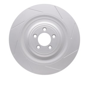 Jaguar XKR Brake Rotor (1) - Left Front - R1 Concepts - GeoSPEC Slotted - `08-`09